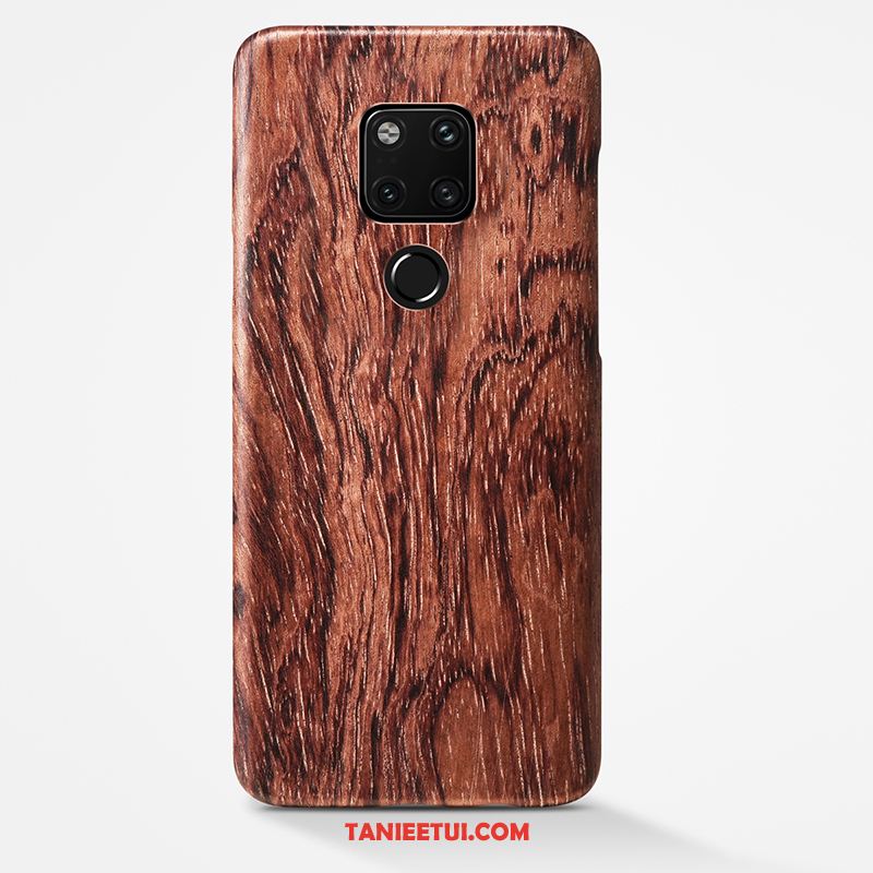 Etui Huawei Mate 20 X Cienkie Drewniany All Inclusive, Obudowa Huawei Mate 20 X Proste Osobowość Ochraniacz Braun