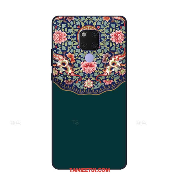 Etui Huawei Mate 20 X Czerwony Etniczny Wzór, Futerał Huawei Mate 20 X Vintage Telefon Komórkowy Wiatr