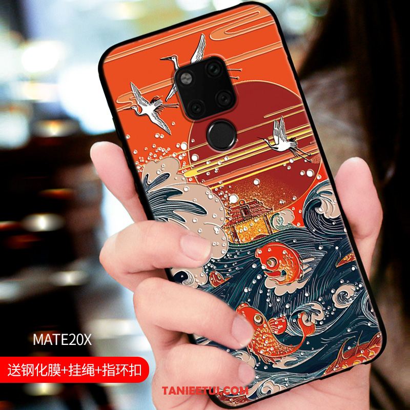 Etui Huawei Mate 20 X Miękki Cienkie Nowy, Pokrowce Huawei Mate 20 X All Inclusive Relief Telefon Komórkowy