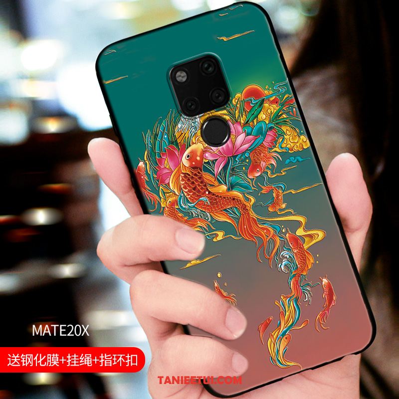 Etui Huawei Mate 20 X Miękki Cienkie Nowy, Pokrowce Huawei Mate 20 X All Inclusive Relief Telefon Komórkowy