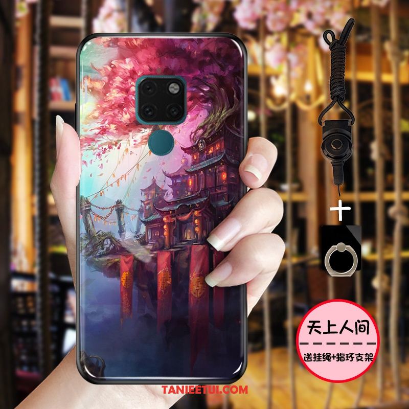 Etui Huawei Mate 20 X Telefon Komórkowy Wiatr Vintage, Obudowa Huawei Mate 20 X Osobowość Duży Czerwony