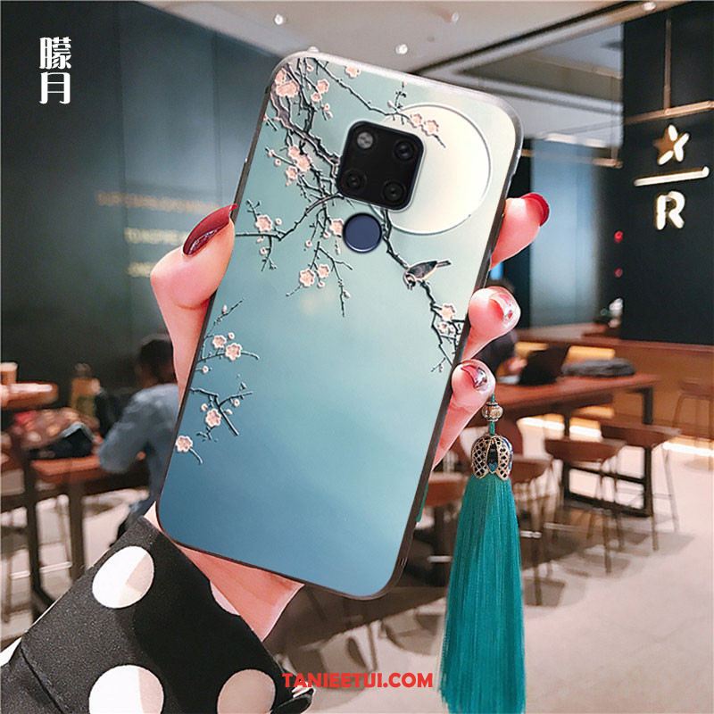 Etui Huawei Mate 20 Zielony Z Frędzlami Ochraniacz, Obudowa Huawei Mate 20 All Inclusive Telefon Komórkowy Miękki