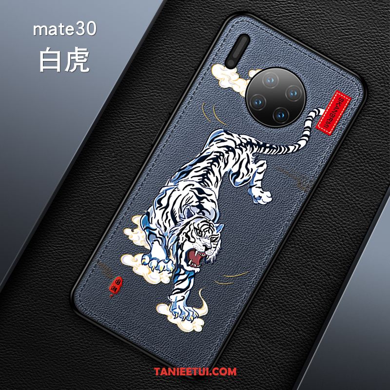 Etui Huawei Mate 30 Anti-fall Chiński Styl Relief, Futerał Huawei Mate 30 Skóra Ochraniacz All Inclusive