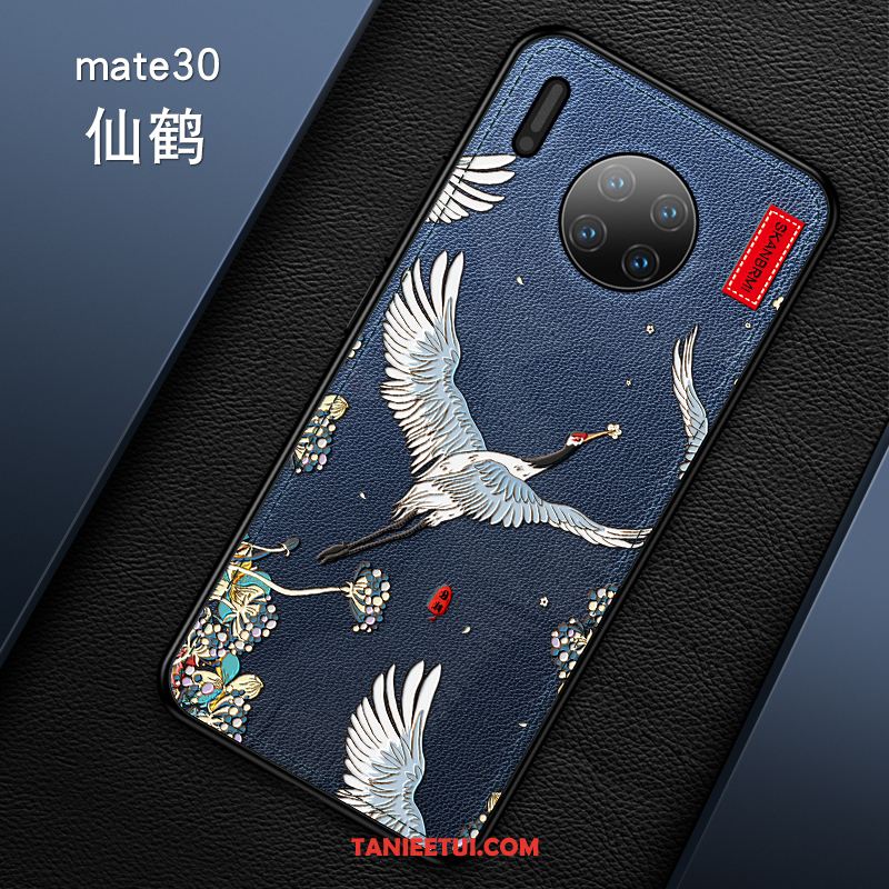 Etui Huawei Mate 30 Anti-fall Chiński Styl Relief, Futerał Huawei Mate 30 Skóra Ochraniacz All Inclusive