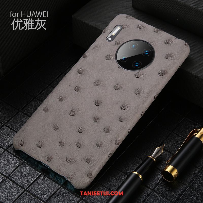 Etui Huawei Mate 30 Biznes Prawdziwa Skóra Dostosowane, Obudowa Huawei Mate 30 Torby Ochraniacz Classic