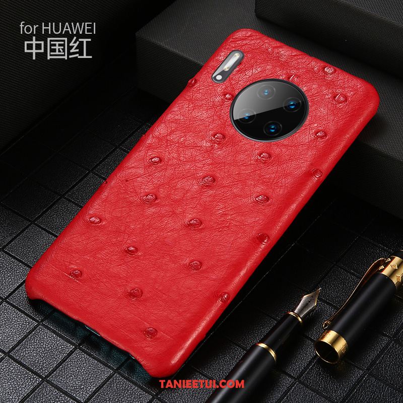 Etui Huawei Mate 30 Biznes Prawdziwa Skóra Dostosowane, Obudowa Huawei Mate 30 Torby Ochraniacz Classic