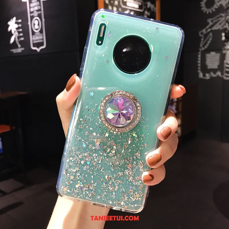 Etui Huawei Mate 30 Pro Przezroczysty Wspornik Miękki, Futerał Huawei Mate 30 Pro Luksusowy Telefon Komórkowy Ring