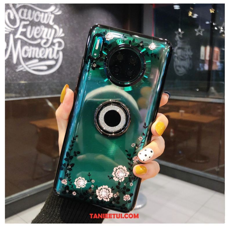 Etui Huawei Mate 30 Pro Wspornik Anti-fall Przezroczysty, Obudowa Huawei Mate 30 Pro Moda Czerwony Ochraniacz