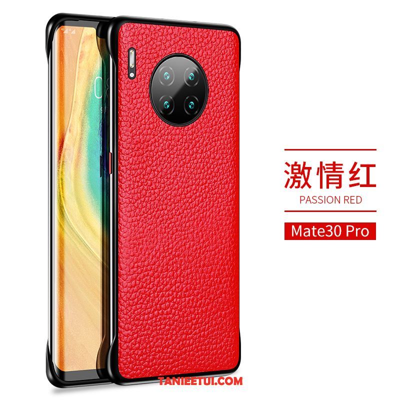 Etui Huawei Mate 30 Pro Zielony Biznes Prawdziwa Skóra, Obudowa Huawei Mate 30 Pro Tendencja Telefon Komórkowy Kreatywne