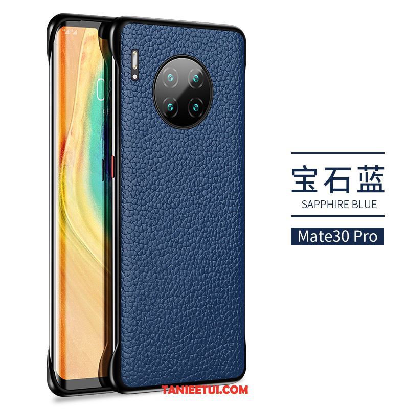 Etui Huawei Mate 30 Pro Zielony Biznes Prawdziwa Skóra, Obudowa Huawei Mate 30 Pro Tendencja Telefon Komórkowy Kreatywne