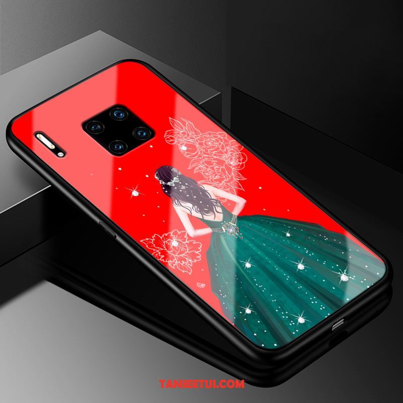 Etui Huawei Mate 30 Rs Ochraniacz Gazy Czerwony, Obudowa Huawei Mate 30 Rs Telefon Komórkowy Szkło