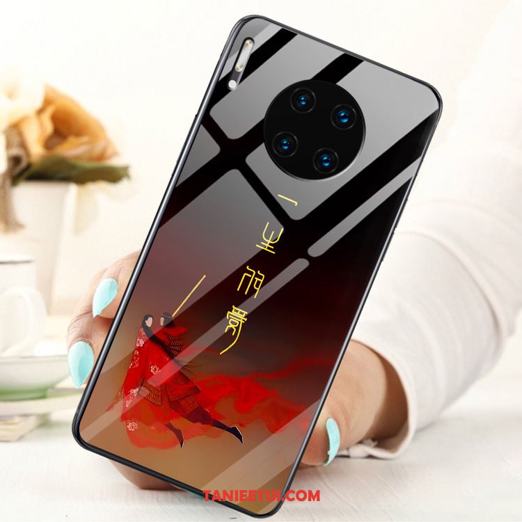 Etui Huawei Mate 30 Szkło Moda Filmy, Obudowa Huawei Mate 30 Telefon Komórkowy Ring Szkło Hartowane