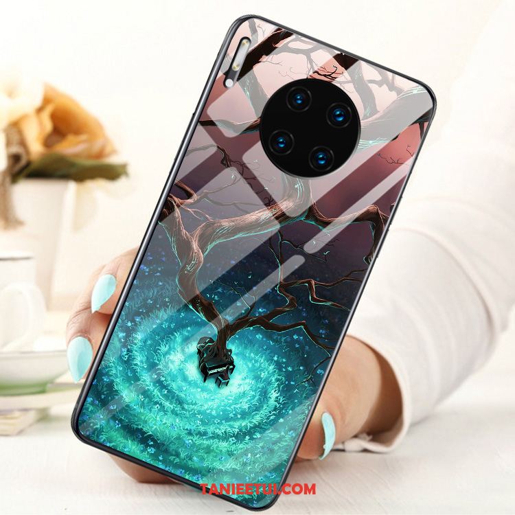 Etui Huawei Mate 30 Szkło Moda Filmy, Obudowa Huawei Mate 30 Telefon Komórkowy Ring Szkło Hartowane