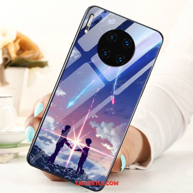 Etui Huawei Mate 30 Szkło Moda Filmy, Obudowa Huawei Mate 30 Telefon Komórkowy Ring Szkło Hartowane