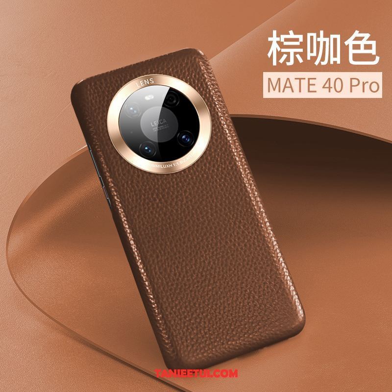 Etui Huawei Mate 40 Pro All Inclusive Telefon Komórkowy Nowy, Obudowa Huawei Mate 40 Pro Ochraniacz Prawdziwa Skóra Skórzany Futerał