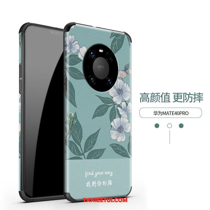 Etui Huawei Mate 40 Pro Silikonowe Purpurowy Wzór, Futerał Huawei Mate 40 Pro Relief Nowy Telefon Komórkowy