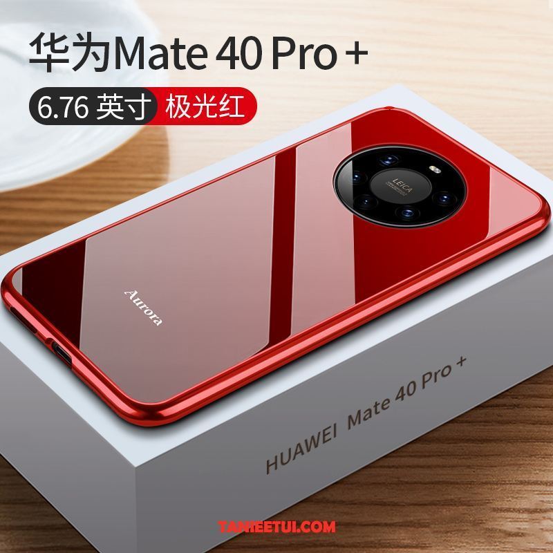 Etui Huawei Mate 40 Pro+ Szkło Telefon Komórkowy Metal, Futerał Huawei Mate 40 Pro+ Granica Nowy Cienkie