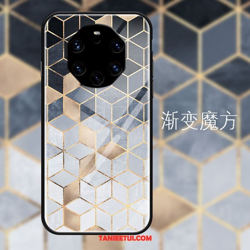 Etui Huawei Mate 40 Rs Moda Ochraniacz Czarny, Futerał Huawei Mate 40 Rs Kreatywne Szkło Gradient