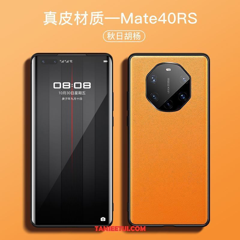 Etui Huawei Mate 40 Rs Prawdziwa Skóra Miękki Telefon Komórkowy, Obudowa Huawei Mate 40 Rs Anti-fall Cienkie Silikonowe