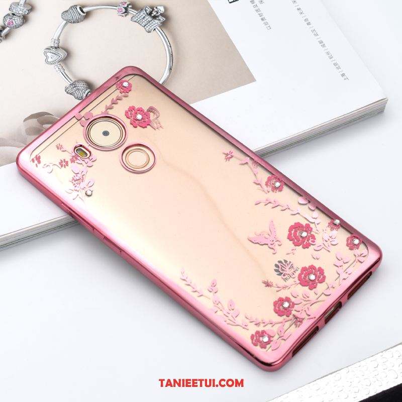 Etui Huawei Mate 8 Ochraniacz Ring Poszycie, Obudowa Huawei Mate 8 Rhinestone Telefon Komórkowy Różowe Złoto