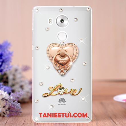 Etui Huawei Mate 8 Przezroczysty Niebieski Telefon Komórkowy, Obudowa Huawei Mate 8 Ochraniacz Klamra Ring