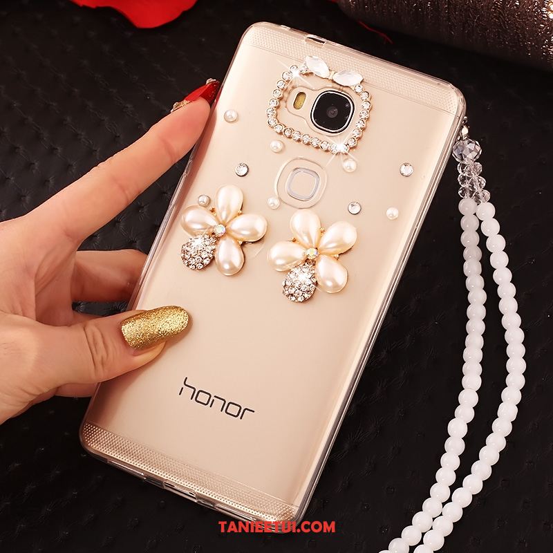 Etui Huawei Mate 8 Rhinestone Miękki Przezroczysty, Pokrowce Huawei Mate 8 Wiszące Ozdoby Telefon Komórkowy Ochraniacz