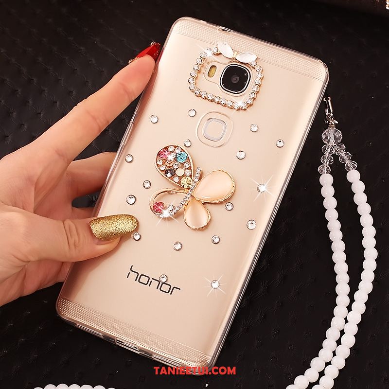 Etui Huawei Mate 8 Rhinestone Miękki Przezroczysty, Pokrowce Huawei Mate 8 Wiszące Ozdoby Telefon Komórkowy Ochraniacz