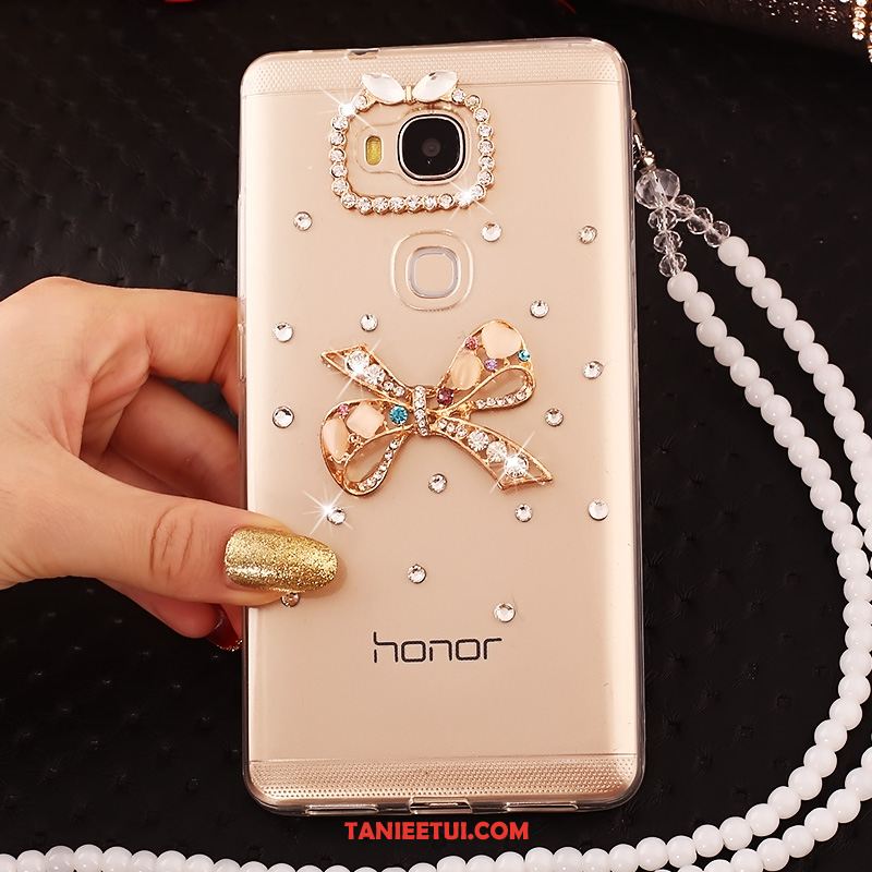 Etui Huawei Mate 8 Rhinestone Miękki Przezroczysty, Pokrowce Huawei Mate 8 Wiszące Ozdoby Telefon Komórkowy Ochraniacz