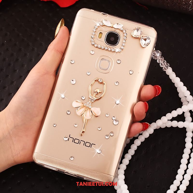 Etui Huawei Mate 8 Rhinestone Miękki Przezroczysty, Pokrowce Huawei Mate 8 Wiszące Ozdoby Telefon Komórkowy Ochraniacz