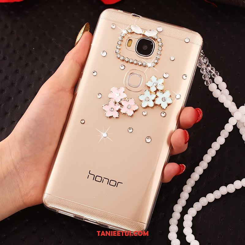 Etui Huawei Mate 8 Rhinestone Miękki Przezroczysty, Pokrowce Huawei Mate 8 Wiszące Ozdoby Telefon Komórkowy Ochraniacz