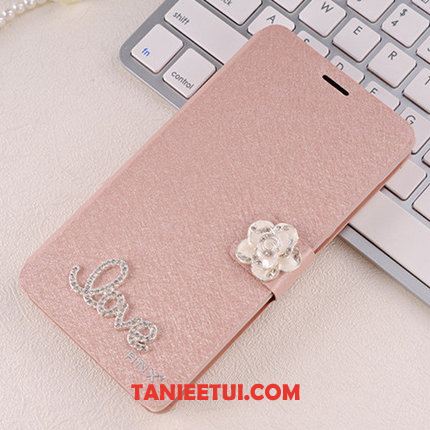 Etui Huawei Mate 8 Skórzany Futerał Telefon Komórkowy Rhinestone, Pokrowce Huawei Mate 8 Klapa Czerwony Ochraniacz