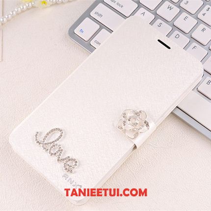 Etui Huawei Mate 8 Skórzany Futerał Telefon Komórkowy Rhinestone, Pokrowce Huawei Mate 8 Klapa Czerwony Ochraniacz