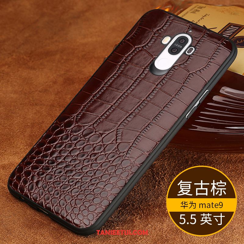 Etui Huawei Mate 9 Ochraniacz Wspornik Filmy, Obudowa Huawei Mate 9 Vintage Telefon Komórkowy Braun