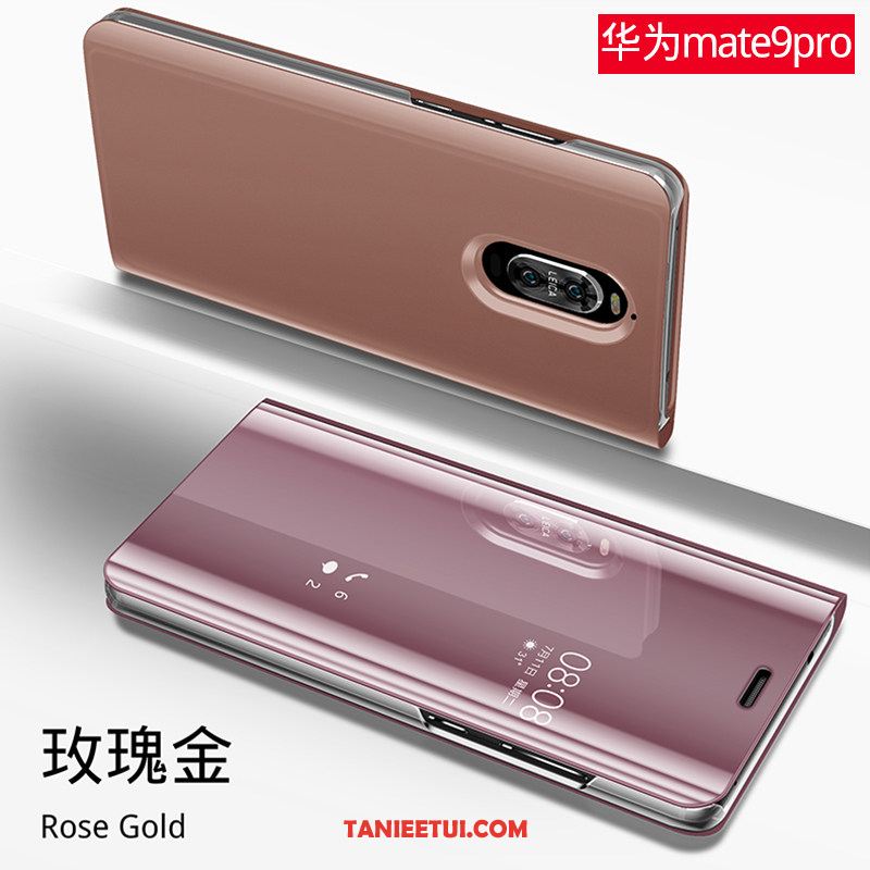 Etui Huawei Mate 9 Pro Czarny All Inclusive Lustro, Futerał Huawei Mate 9 Pro Skórzany Futerał Telefon Komórkowy Klapa