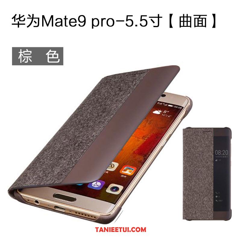 Etui Huawei Mate 9 Pro Oryginalne Ochraniacz Szary, Futerał Huawei Mate 9 Pro Windows Skórzany Futerał Telefon Komórkowy