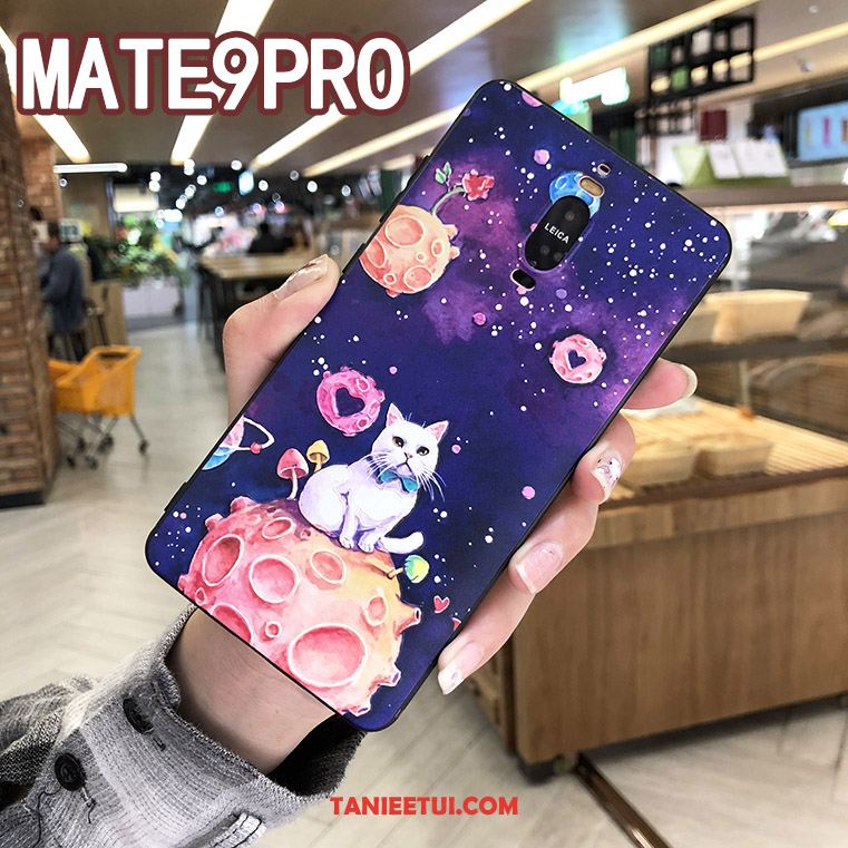 Etui Huawei Mate 9 Pro Relief Niebieski Ochraniacz, Obudowa Huawei Mate 9 Pro Telefon Komórkowy All Inclusive Anti-fall