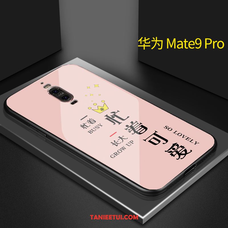 Etui Huawei Mate 9 Pro Szkło Hartowane Piękny Lustro, Pokrowce Huawei Mate 9 Pro Czarny Ładny Telefon Komórkowy