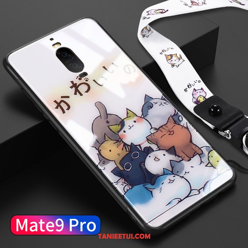 Etui Huawei Mate 9 Pro Telefon Komórkowy Wiszące Ozdoby All Inclusive, Pokrowce Huawei Mate 9 Pro Anti-fall Biały Szkło