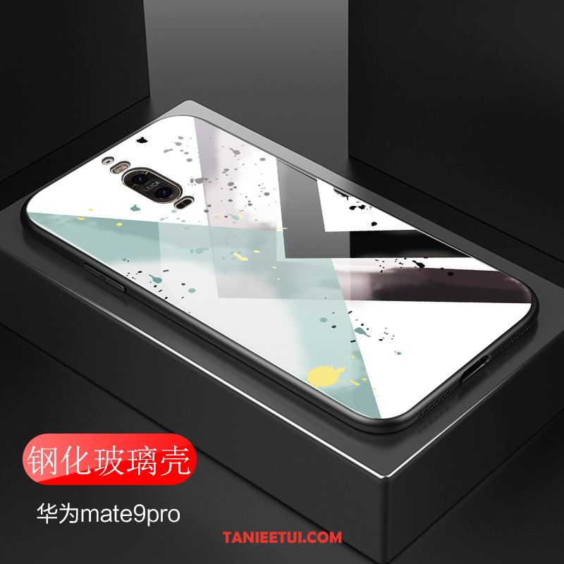 Etui Huawei Mate 9 Pro Wzór Geometria Szkło, Obudowa Huawei Mate 9 Pro Linie Kolor Proszek