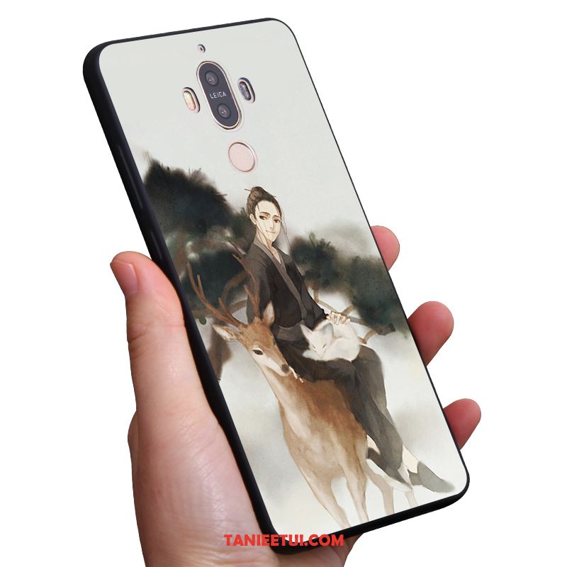 Etui Huawei Mate 9 Telefon Komórkowy Czarny Anti-fall, Pokrowce Huawei Mate 9 Szary Wiatr Miękki