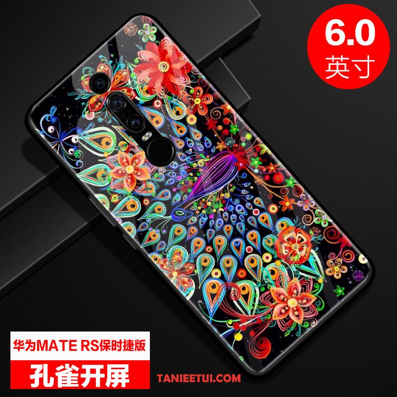 Etui Huawei Mate Rs Anti-fall Moda Lustro, Obudowa Huawei Mate Rs Szkło Ochraniacz Purpurowy