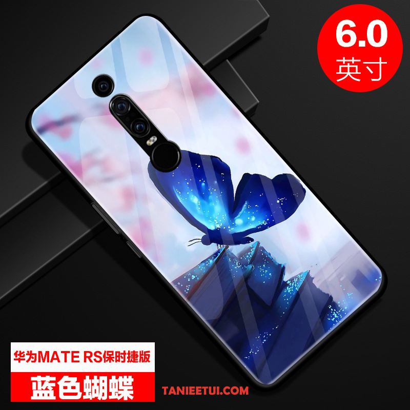 Etui Huawei Mate Rs Anti-fall Moda Lustro, Obudowa Huawei Mate Rs Szkło Ochraniacz Purpurowy