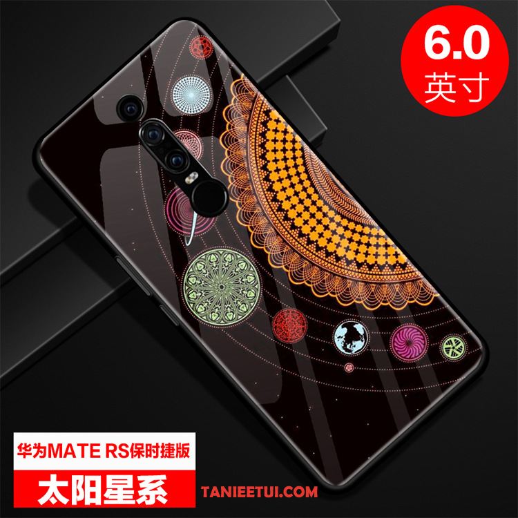 Etui Huawei Mate Rs Anti-fall Moda Lustro, Obudowa Huawei Mate Rs Szkło Ochraniacz Purpurowy