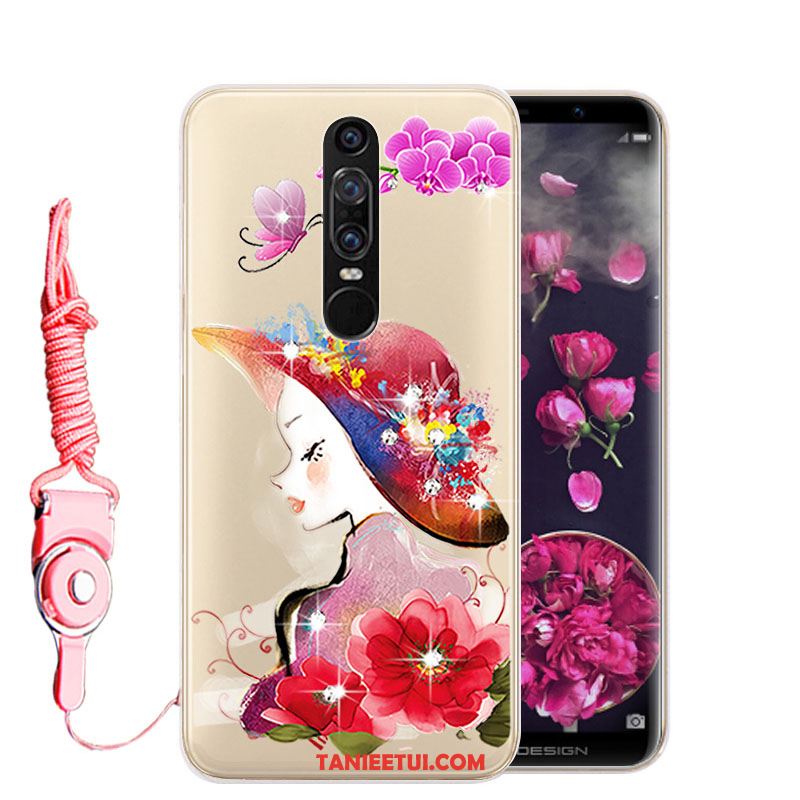 Etui Huawei Mate Rs Telefon Komórkowy Anti-fall Rhinestone, Obudowa Huawei Mate Rs Zielony Miękki Silikonowe