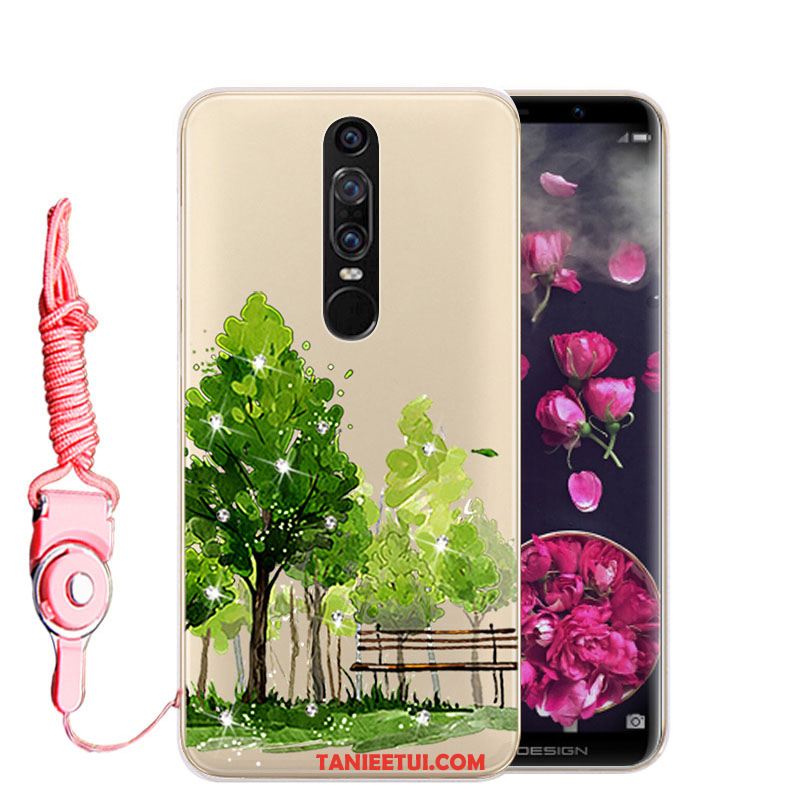 Etui Huawei Mate Rs Telefon Komórkowy Anti-fall Rhinestone, Obudowa Huawei Mate Rs Zielony Miękki Silikonowe