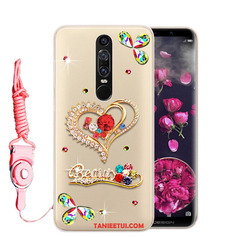 Etui Huawei Mate Rs Telefon Komórkowy Anti-fall Rhinestone, Obudowa Huawei Mate Rs Zielony Miękki Silikonowe