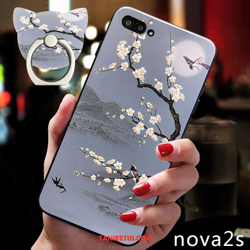 Etui Huawei Nova 2s Miękki Ochraniacz Nubuku, Obudowa Huawei Nova 2s Zakochani Tendencja Kreatywne