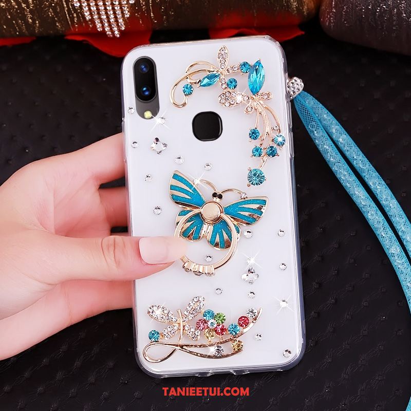 Etui Huawei Nova 3 Anti-fall Niebieski Ochraniacz, Pokrowce Huawei Nova 3 Wiszące Ozdoby Miękki Rhinestone