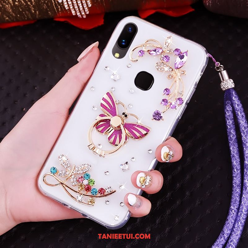 Etui Huawei Nova 3 Anti-fall Niebieski Ochraniacz, Pokrowce Huawei Nova 3 Wiszące Ozdoby Miękki Rhinestone