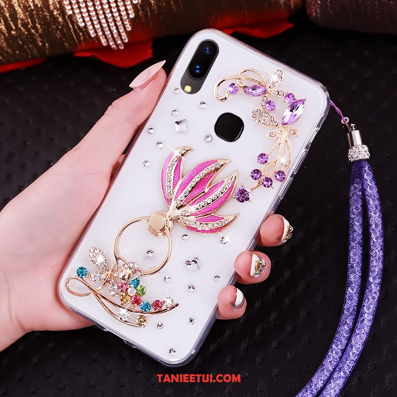 Etui Huawei Nova 3 Anti-fall Niebieski Ochraniacz, Pokrowce Huawei Nova 3 Wiszące Ozdoby Miękki Rhinestone